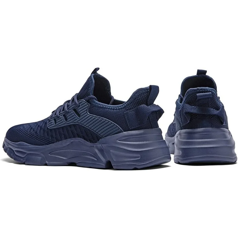 Men's Blue Slip on Walking Shoes Tennis Running Sneakers Lightweight Casual